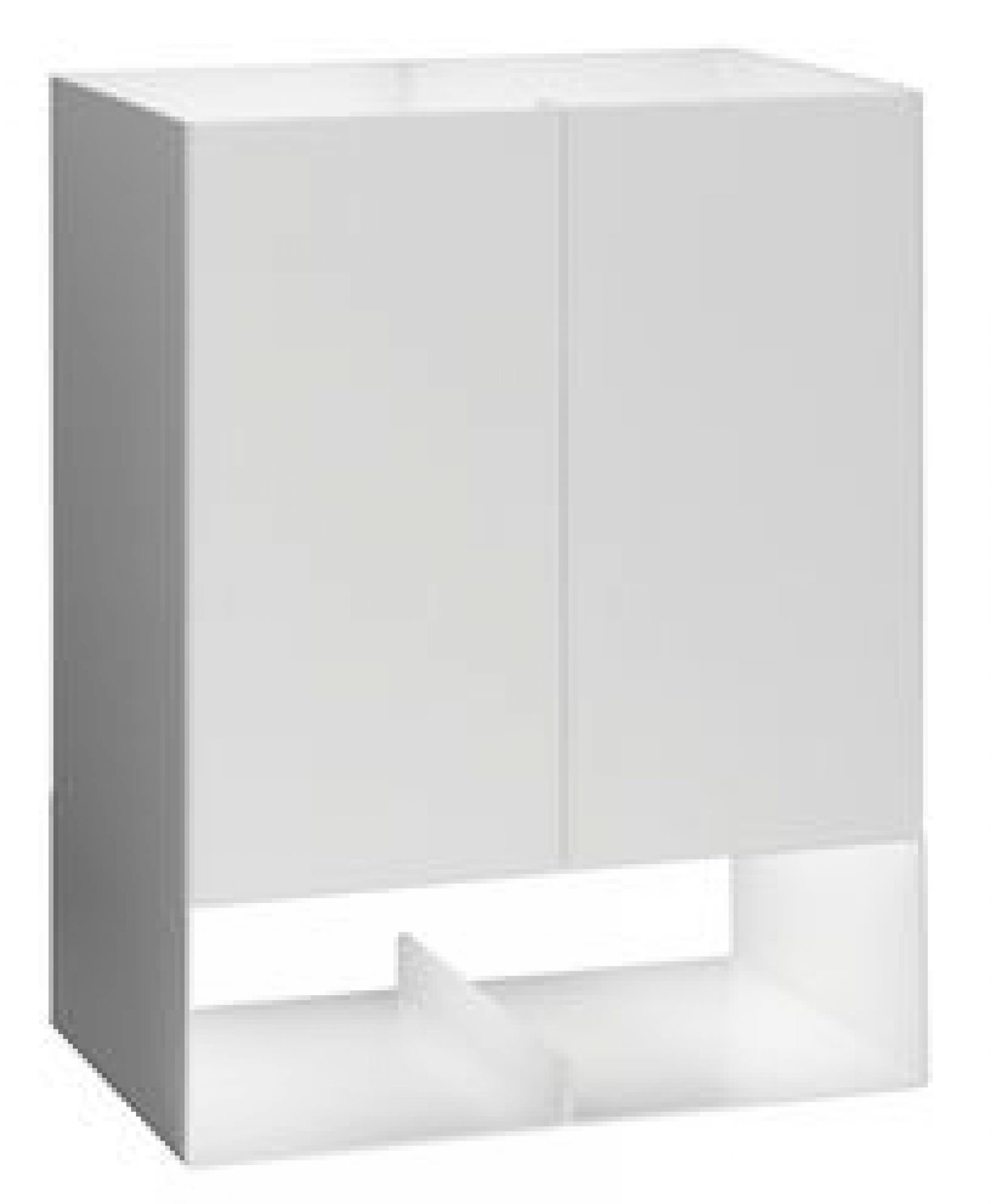 Weiße LT02 Seam Two Tischleuchte von e15: Moderne Designerleuchte für Nachttisch oder Schreibtisch.